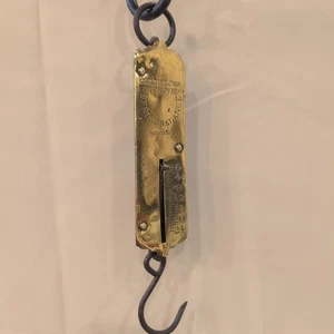 Antique Chatillons Improved Spring Balance Scale New York 24 lb VTG 10.5" - Picture 1 of 7