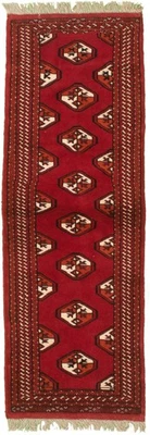 2'0" x 6'3" Traditional Vintage Hand Knotted Area Rug Oriental Wool Carpet - Image 1 of 4