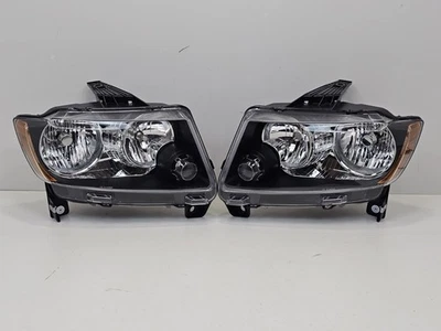 Juego de faros halógenos para Jeep Grand Cherokee 11-17 Compass 2011-2013 Foto 1 de 4