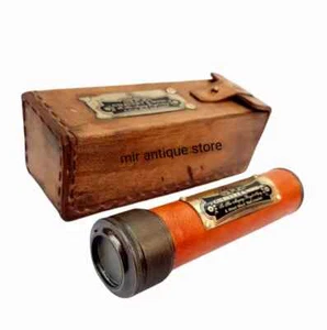 Messing funktionierendes Kaleidoskop 3D Spiegellinse Kindergeburtstag bestes Geschenk mit Etui - Bild 1 von 5