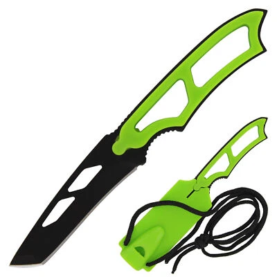 Tactical Emergency Neck Knife - Tactical Zombie Warrior Full Tang Survival Tool - Image 1 of 4