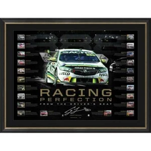 CRAIG LOWNDES SIGNED FRAMED RACING PERFECTION V8 SUPERCARS LIMITED EDITION PRINT - Picture 1 of 1