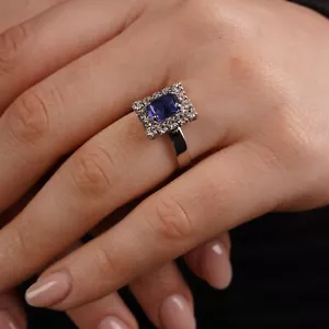 anello da donna con zircone e strass brillanti bijoux fashion - Bild 1 von 6
