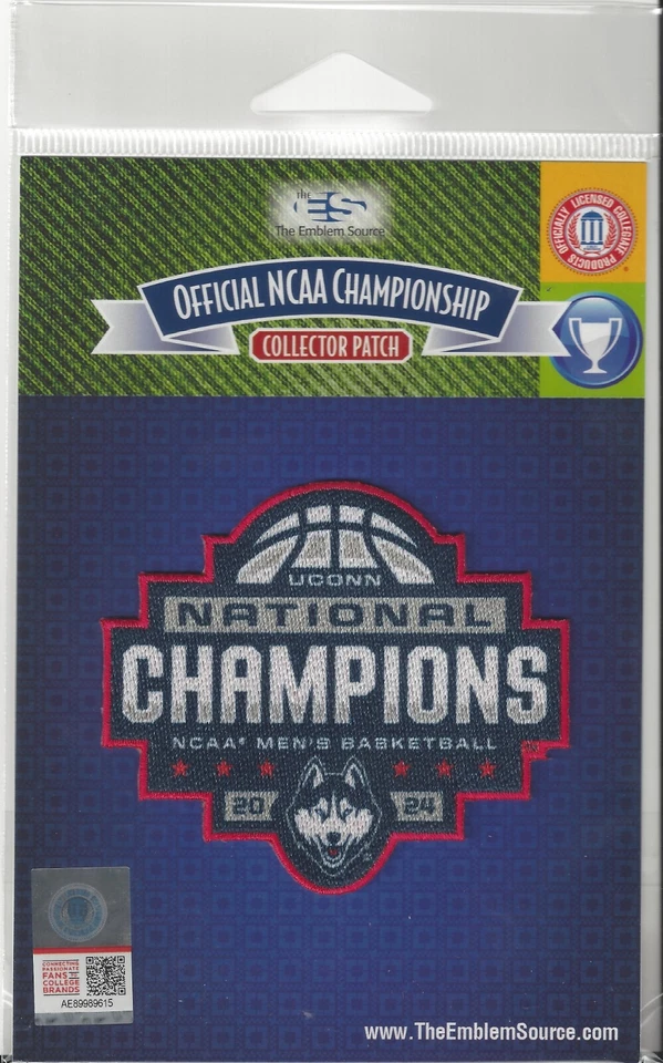 NCAA Official 2024 College Basketball Final 4 National Champions UConn Patch - Image 1 of 1