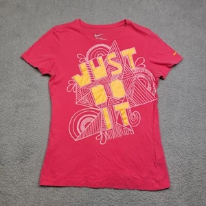 Just Do It Shirt Youth Short Sleeve Red Nike Size Large - Picture 1 of 16