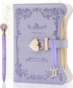 Hi! SCI Diary with Lock and Keys for Girls & Women, 360 Pages Journal with Lock - Picture 1 of 12