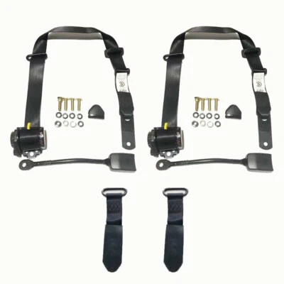 Front Retractable Seat Belt Kit For Mazda RX3 808 1974 2 Door Coupe In DropLink - Imagem 1 de 4