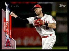 2020 TOPPS MINI PINK /25 Andrelton Simmons Los Angeles Angels #423