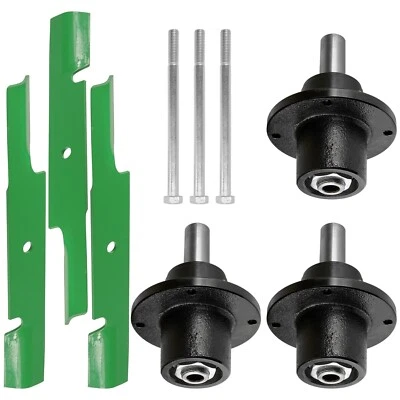 Deck Spindle w/Blade & Bolt For Scag SCZ61V-36BV SCZ61V-37BV SCZ61V-850FX 61" 3x - Image 1 of 4