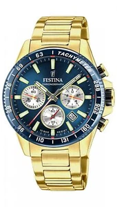 Festina chronograph gold watch F20634/2 - Picture 1 of 1