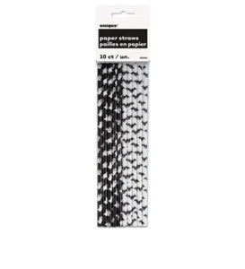 Halloween Party Straws GHOSTS & BATS, 10 ct - Picture 1 of 3