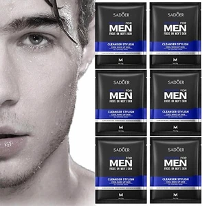6pcs Sheet Face Mask for Men, Refreshing & Oil Control, Cleansing & Hydrating - Picture 1 of 7