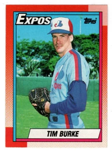 Tim Burke - Montreal Expos - MLB - 1990 Topps Baseball # 195 MT - Picture 1 of 1