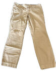 J Crew Pants Womens 2 Khaki Tan Chino Stretch Fitted Ankle Length Andie