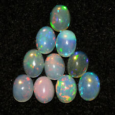 Etiopski ognisty opal kamień szlachetny owalny prosty 5,55Ct 5x7mm kaboszon 10 szt. dużo