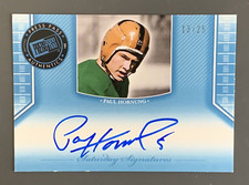 2011 Press Pass Paul Hornung Autographed Card Blue /25 Green Bay Packers HOF