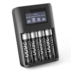  Batterie pour Fuji FinePix S4050 FinePix AV200 4x AA 2600mAh + Chargeur