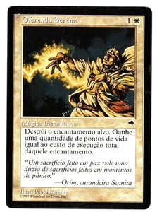 Serene Offering - Tempest Portugués Magic The Gathering Blanco Poco Común Instantáneo LP - Imagen 1 de 1