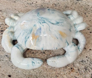 Große Keramik Krabbe Deko Blau - Bild 1 von 9