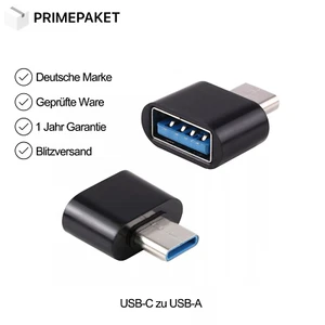 USB-C auf USB-A Adapter OTG USB Stick für MacBook Samsung Xiaomi iPhone 15 16 - Bild 1 von 5
