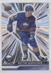 2023-24 Upper Deck Series 1 Outburst Silver Mattias Samuelsson #22