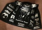 True Scandinavian Black Metal Battle Jacket Cut-Off Denim Vest Darkthrone Mayhem