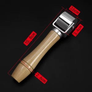 26/60Mm Press Edge Roller Leather Craft Glue Laminating Tool Leather Edge Crease - Picture 1 of 10