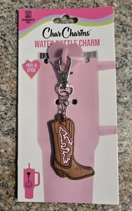 Char Charms Trinkflasche Charm Peel N Stick Cowboystiefel - Bild 1 von 1