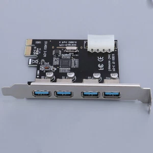 4 Ports USB 3.0 Adapter Expansion PCI-E Card (V805) - Picture 1 of 12