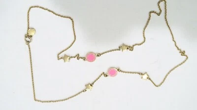 Marc by Marc Jacobs Pink logo an star link long necklace New without tags - Image 1 of 4