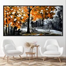 Autumn Park Forest Big Size 70x140cm framed hand painted In Australia