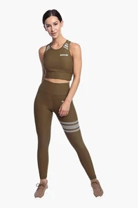 Women 2 Piece Gym Suit,Active Wear,Dance ,Yoga High Waist Leggings Body Shaper - Picture 1 of 13
