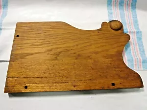 Antique ~ Salvage ~ Oak Hat Box Back-Splash Shaped with a round, bullseye #1849 - Picture 1 of 4