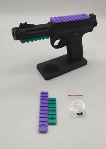 ESOSYSTEM3D RIS SCHLITTEN OBEN UNTEN AAP01 SOFTAIR LILA / TÜRKIS - Bild 1 von 1