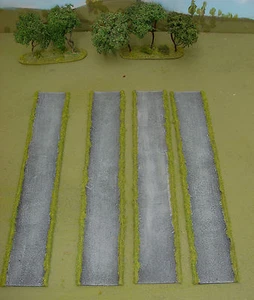 Wargames 15mm metallizzato Flexi Roads n.1 FOW FOG fatto a mano da FAT FRANK - Foto 1 di 1
