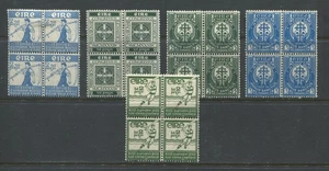Ireland 1931-34 various commemoratives mint o.g. hinged in blocks of 4 - Picture 1 of 1