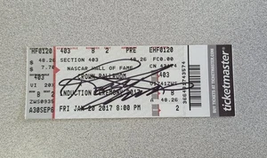 Richard Childress signiert 2017 NASCAR Hall of Fame Einführungszeremonie Ticket Stub - Bild 1 von 1