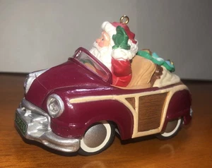 Hallmark Here Comes Santa Woody Car #9 In Collector’s Series 1987 Ornament - Picture 1 of 17