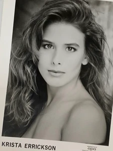 FOTO KRISTA ERRICSON APA MEDIA PROMO 8X10 GLÄNZEND SCHWARZ-WEISS VINTAGE - Bild 1 von 1