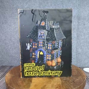 Luminaria casa embrujada de Halloween vintage de Jc Penny - Imagen 1 de 16