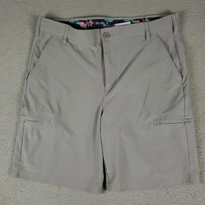 Birdie Bound pantaloncino uomo 36 grigio performance golf elasticizzato tasche cargo casual - Foto 1 di 7