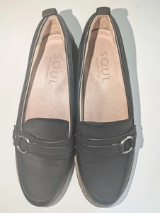 Scarpe mocassino donna Soul Naturalizer Joyla nero brunito taglia 9,5M eleganti - Foto 1 di 5