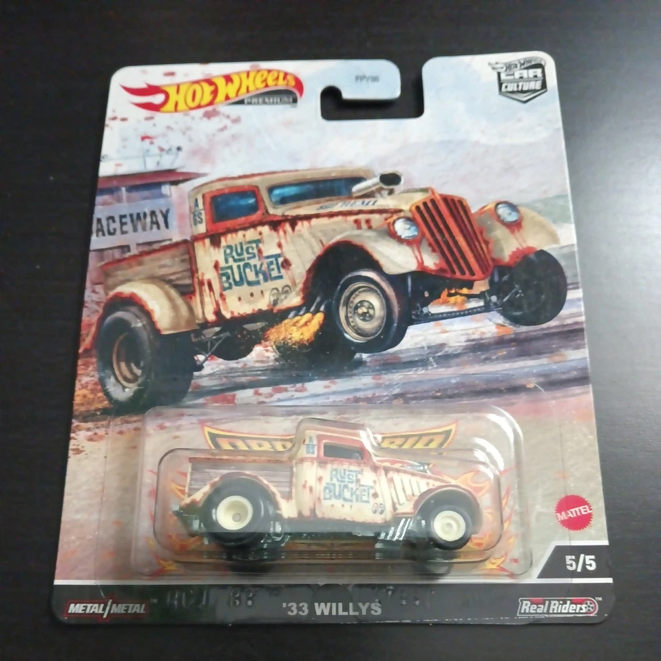 Hot Wheels DRAG STRIP DEMONS, '33 WILLYS, Premium, Car Culture, Rust Bucket, 2B Foto 1 de 4