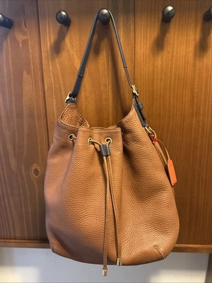 Coach 25307P Prototipo XL Cuero Guijarro Suave Cordón Monedero Sillín Marrón Foto 1 de 4