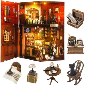 Book Nook Kit per Adulti, Fai da Te Casa delle Bambole Booknook, Puzzle in Legno 3D, Fai da Te Minia... - Foto 1 di 8