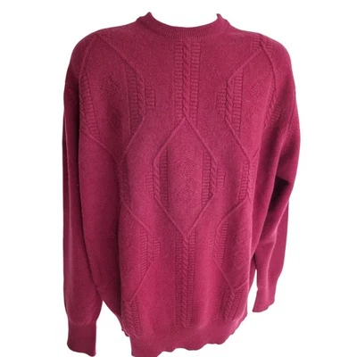 Scott & Charters Cashmere Thick Chunky Cable Knit Sweater 2XL Scotland $1150 - Image 1 of 4
