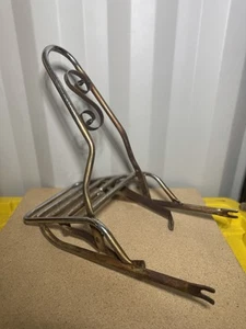 Almohadilla de asiento con respaldo para equipaje personalizada Honda CB900C vintage cromada KG Sissy Bar - Imagen 1 de 5