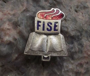 Vintage FISE World Federation of Teachers Unions DDR East Germany Pin Badge - Picture 1 of 6