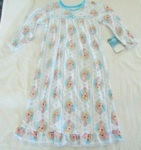 GIRLS SIZE 4 PRINCESS ELSA FROZEN FLANNEL GRANNY NIGHTGOWN NWT  - Picture 1 of 2