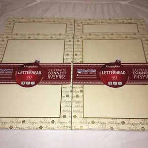 (4)Geographics GeoPaper Holiday / Christmas Letterhead 40 Sheets 11" x 8.5" 160 - Picture 1 of 3